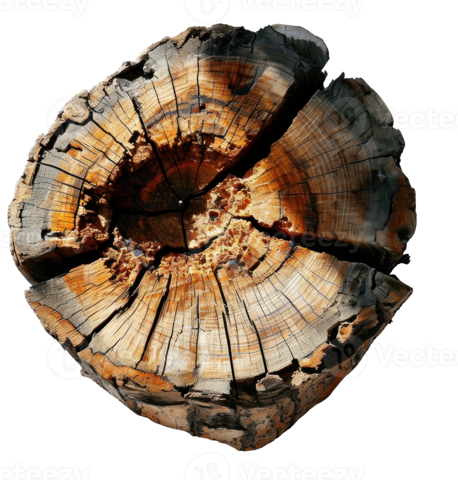 ai gegenereerd gedetailleerd ruw hout structuur Aan transparant png