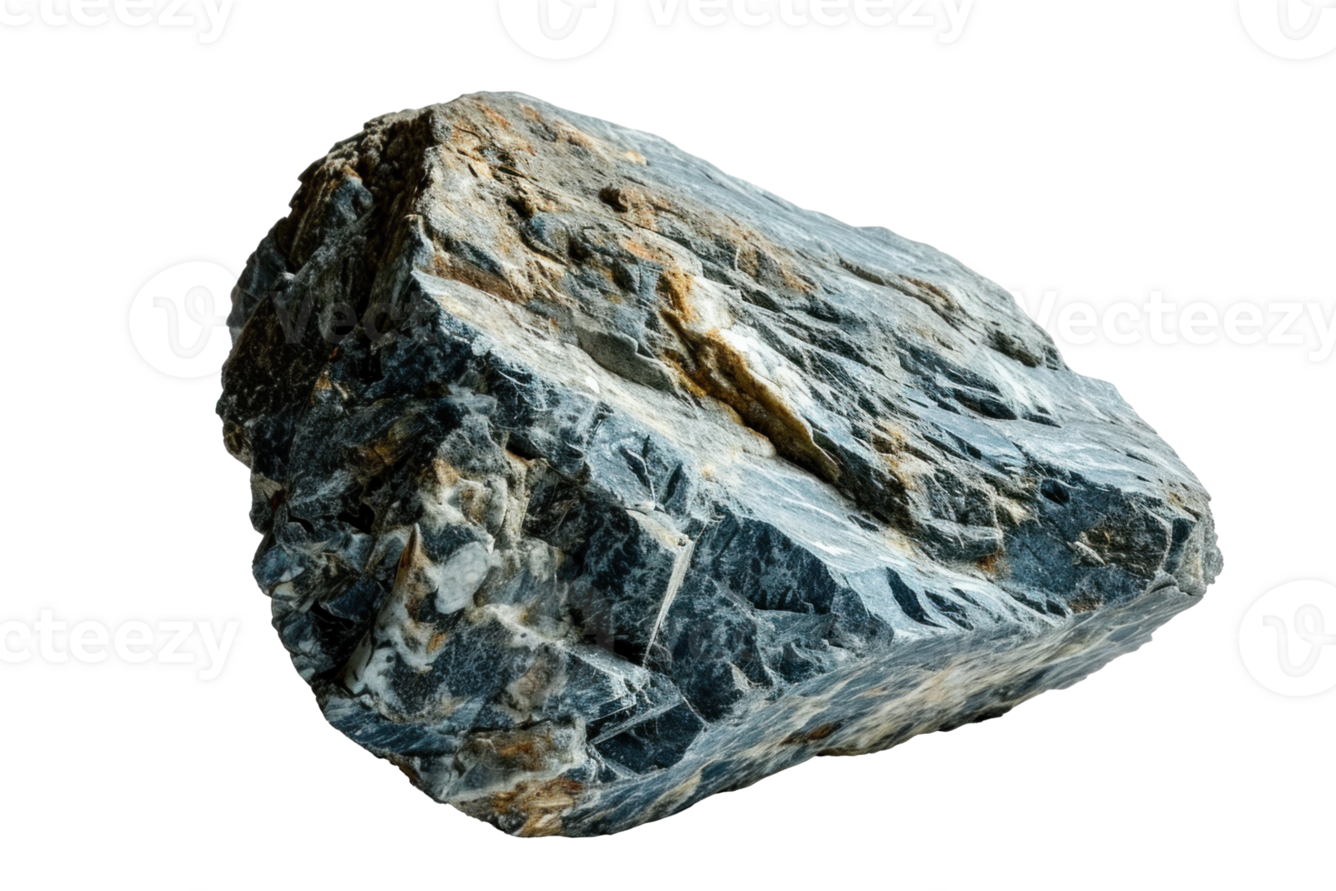 AI generated Blue Rock on Transparent Background png