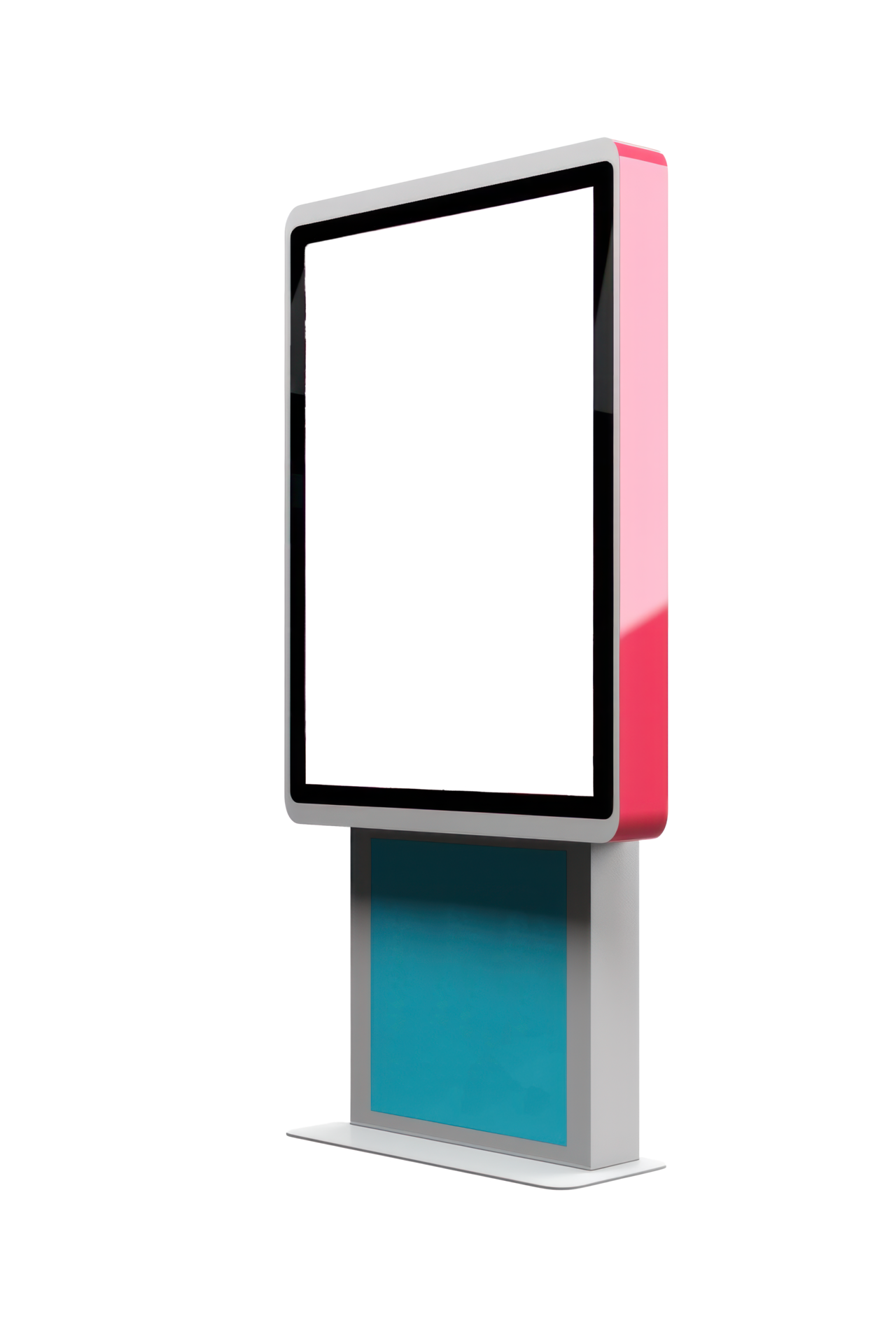 AI generated Modern Digital Signage Display on Transparent Background