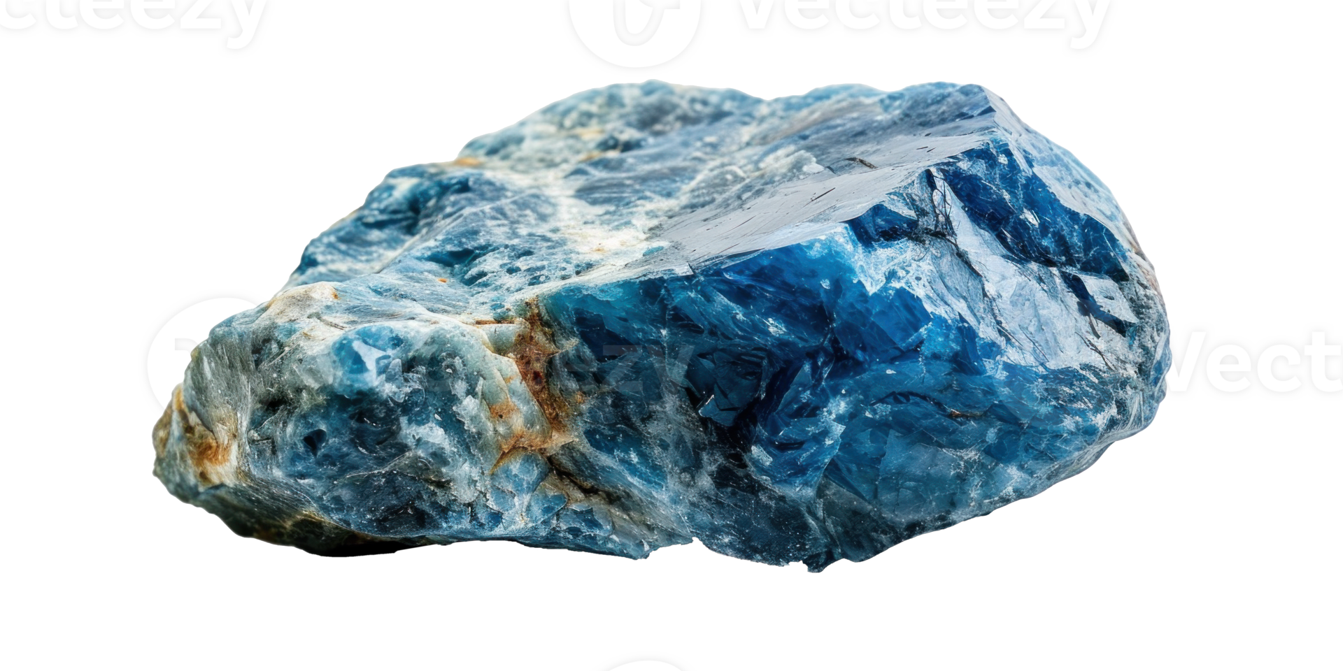 AI generated Blue Rock Isolated on Transparent Background png