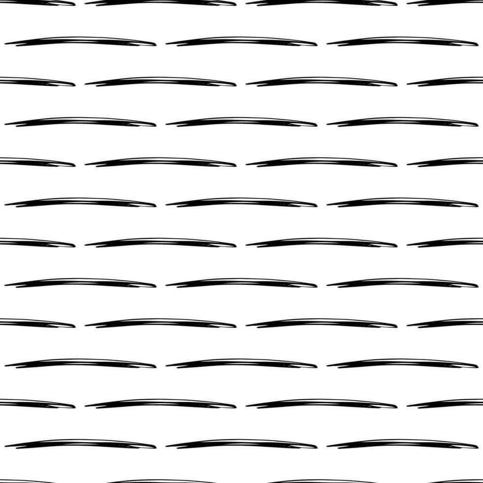 Seamless pattern with black pencil brushstrokes vector