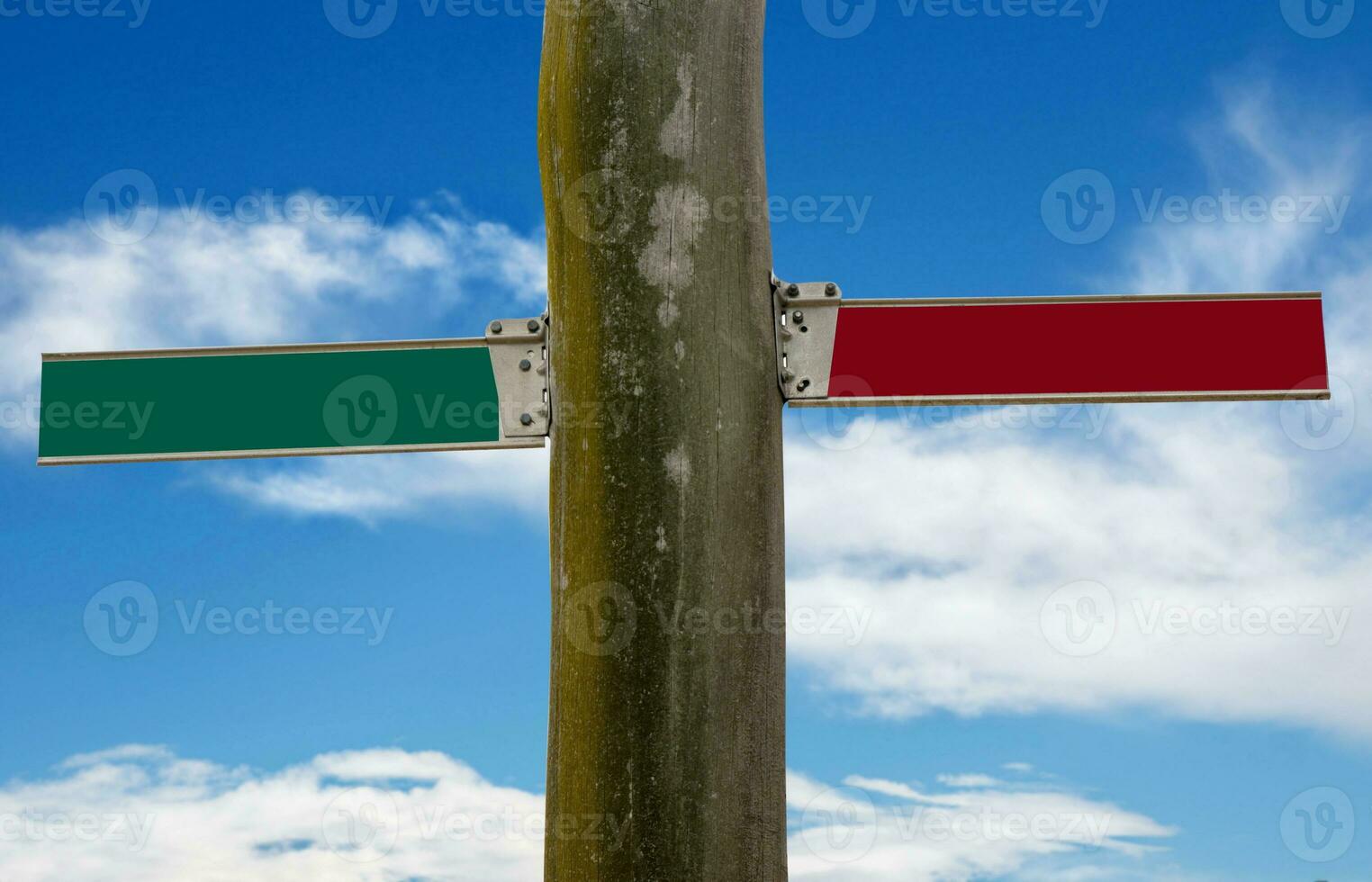 Traffic signs closeup photo