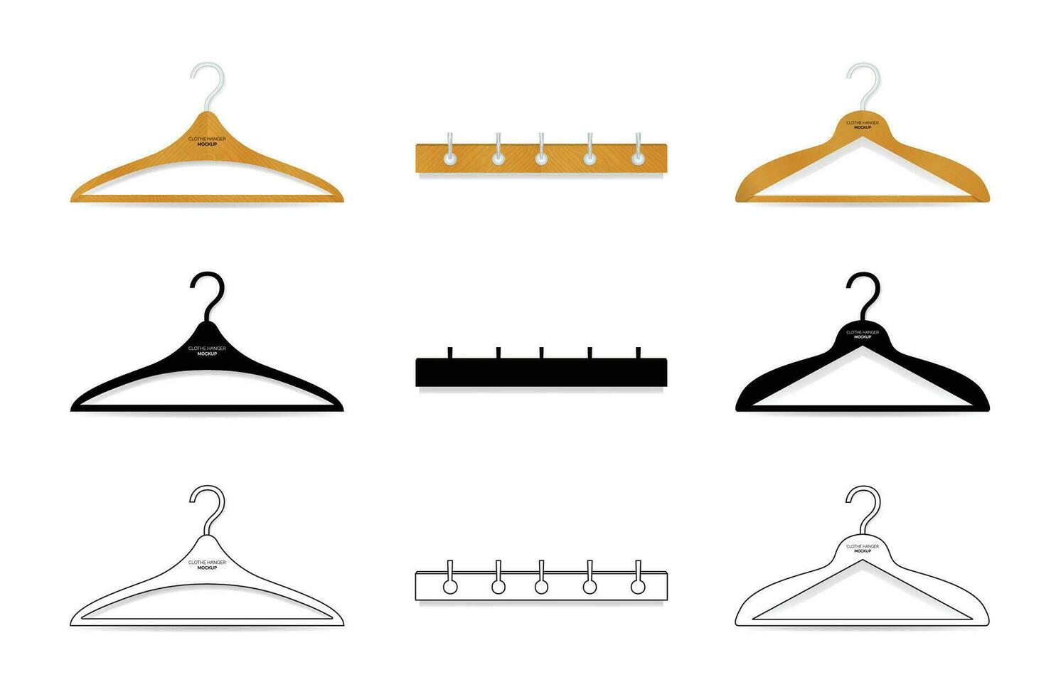 Wooden Hanger Vector Art, Icons, and Graphics for Free Download