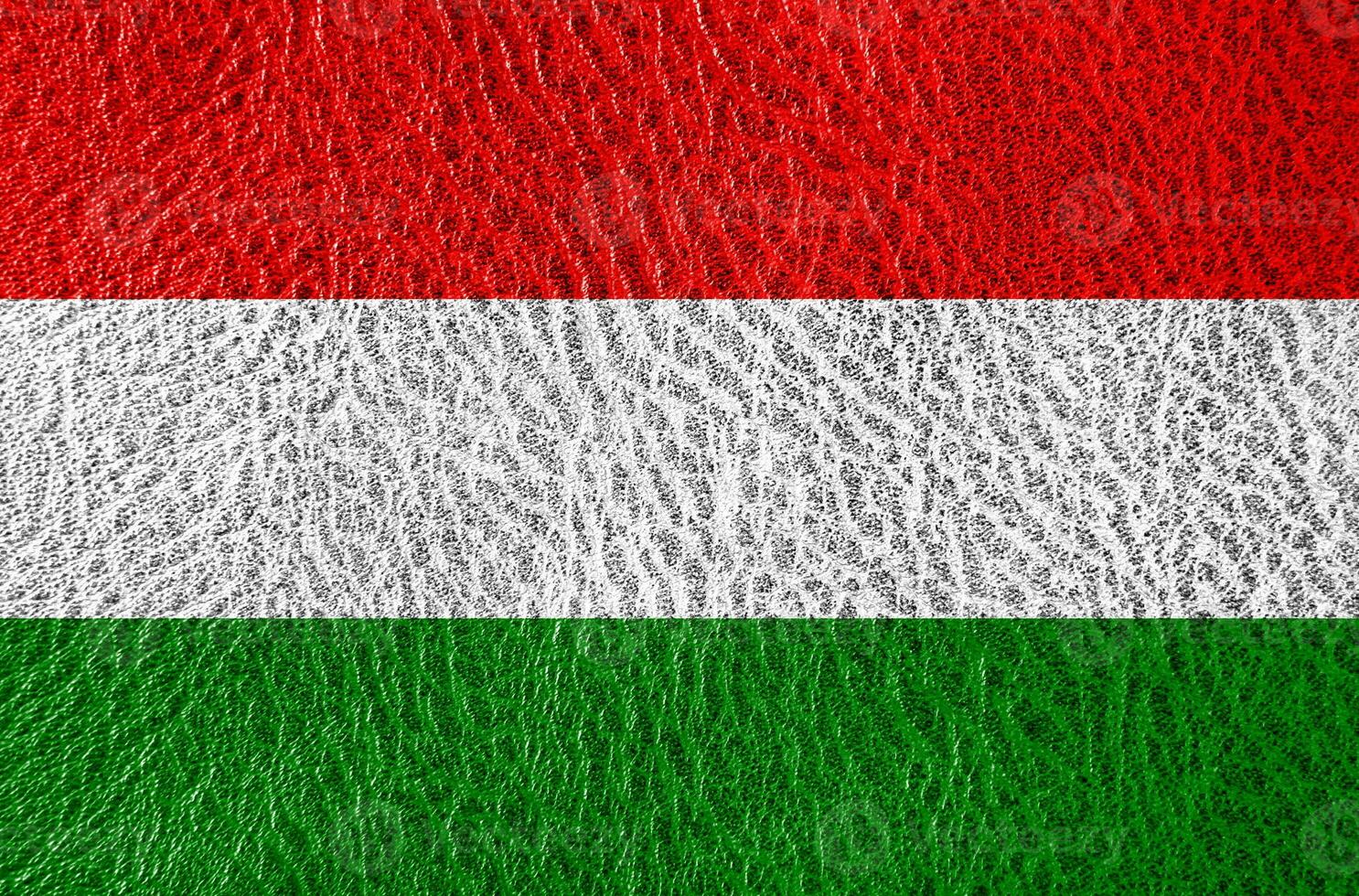 abstract leather texture with the flag photo