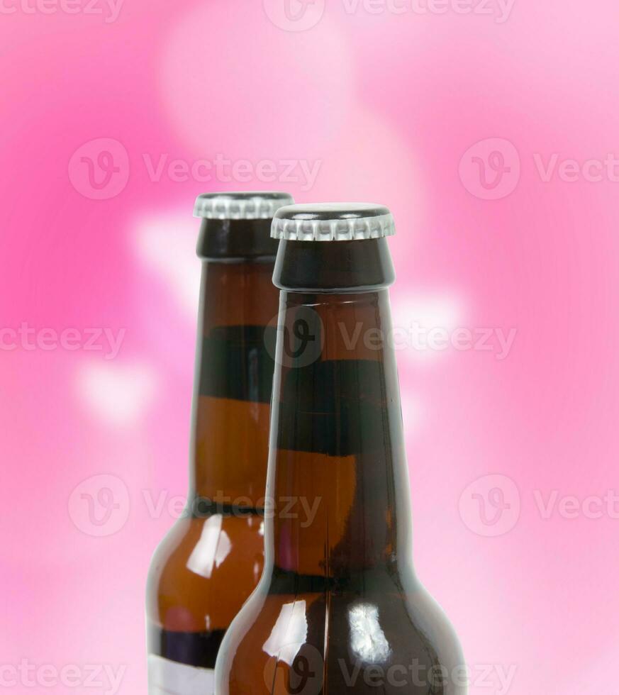 beer bottles closeup photo