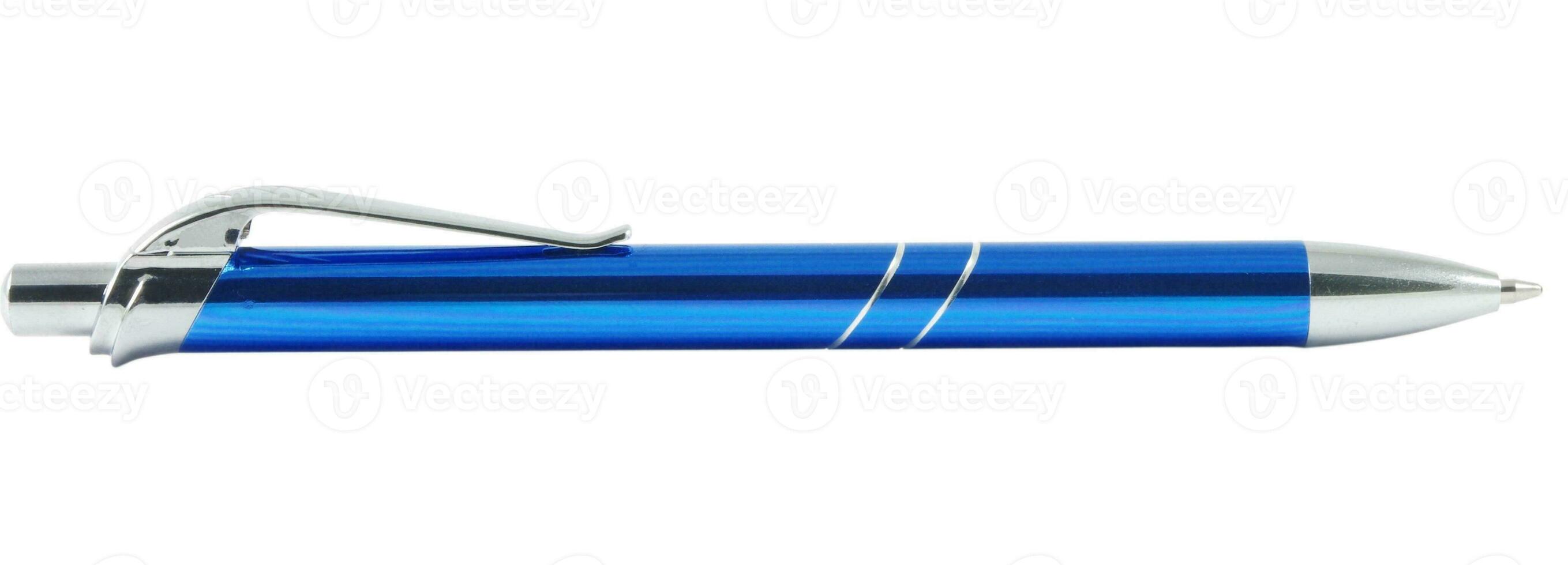 blue pen isolated photo