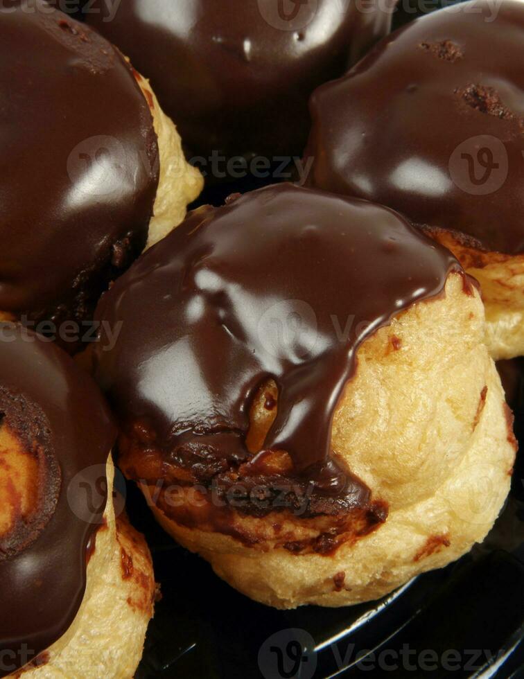 profiteroles on white photo