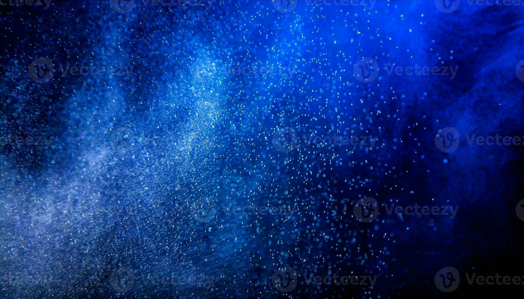 AI generated blue powder on a black background photo