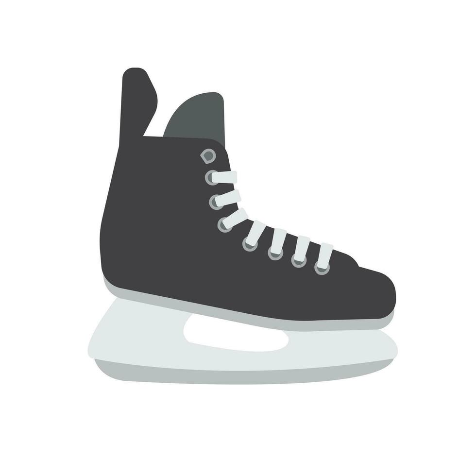 vector plano dibujos animados hockey hielo patinar