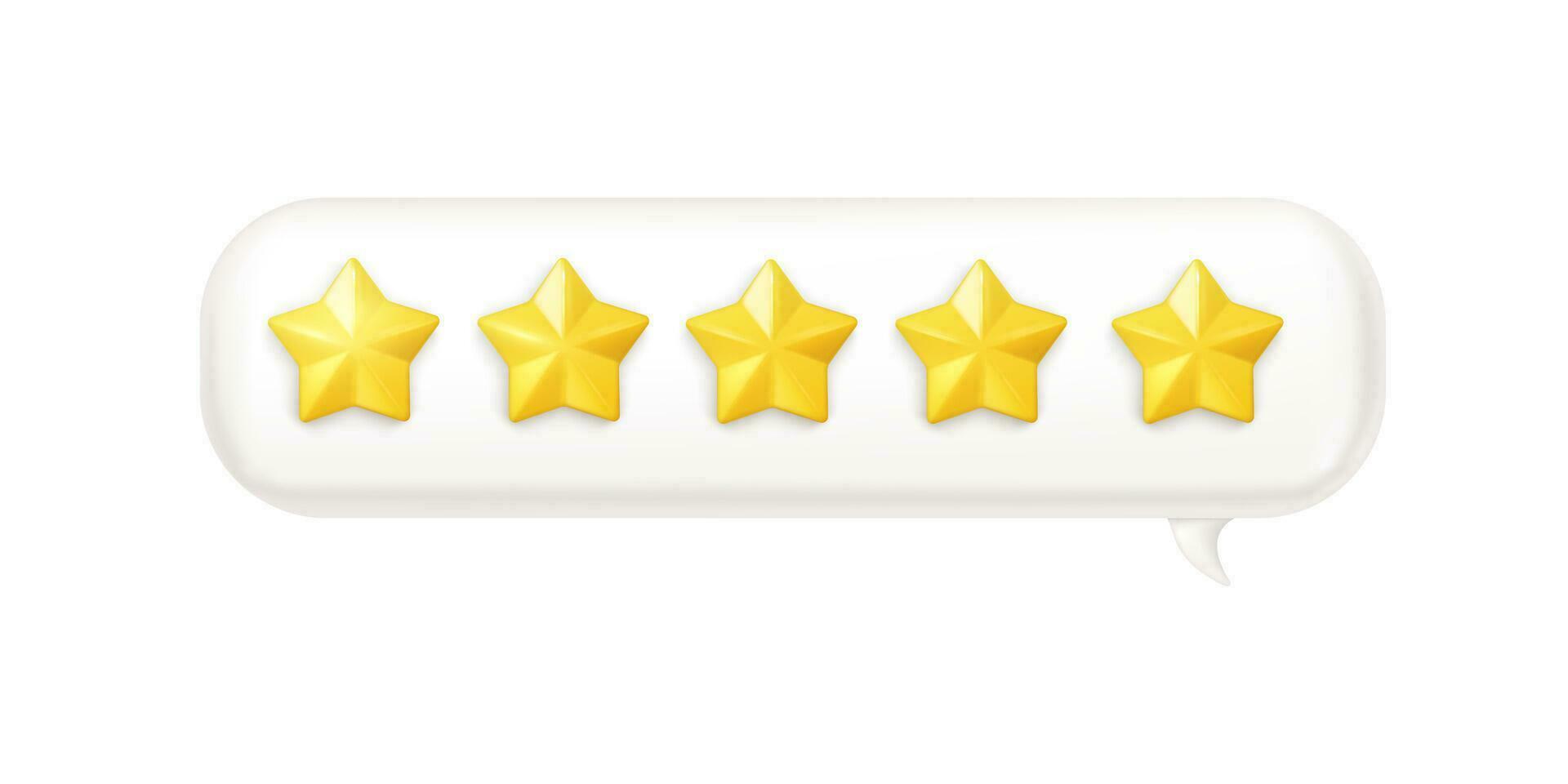undefined Vibrant 3D bubbles showcase a perfect 5-star rating for top-notch services. A visual representation of excellence in customer and employee feedback vector
