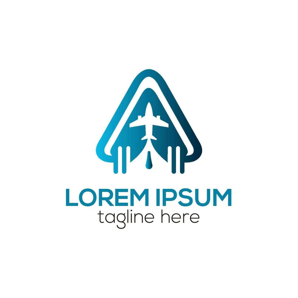 Modern travel agency logo, logistics delivery logo design concept isolated vector template illustration