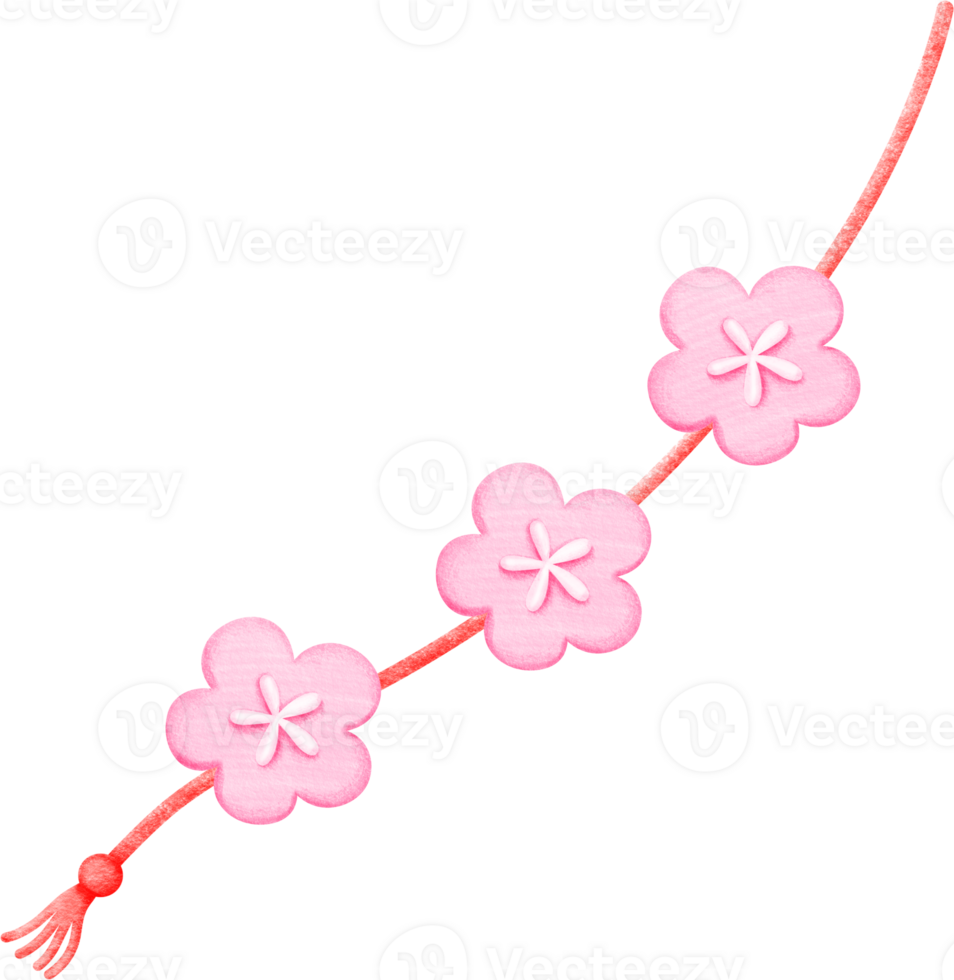 Chinese New Year Sakura Mobile png