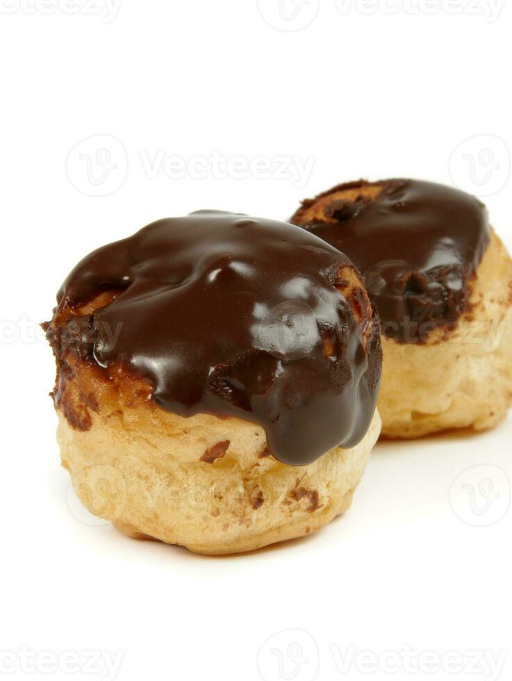 profiteroles on white photo