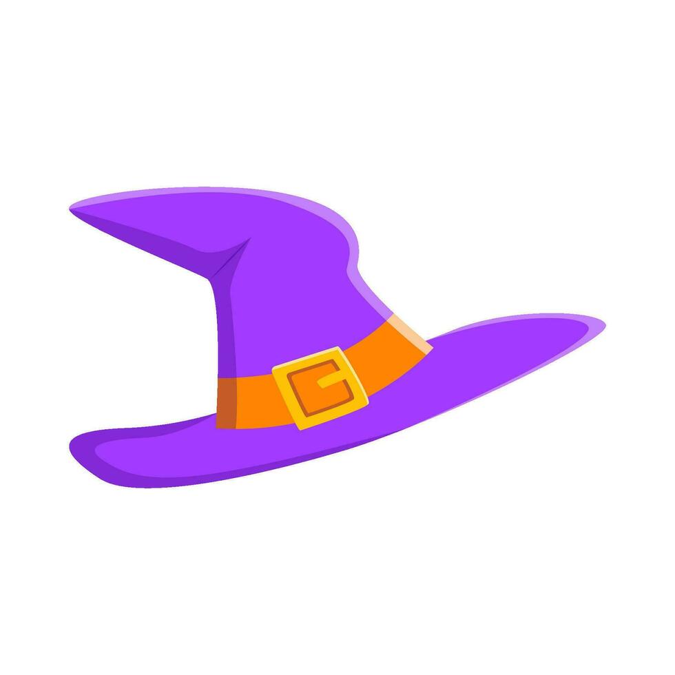 spooky hat witch illustration vector