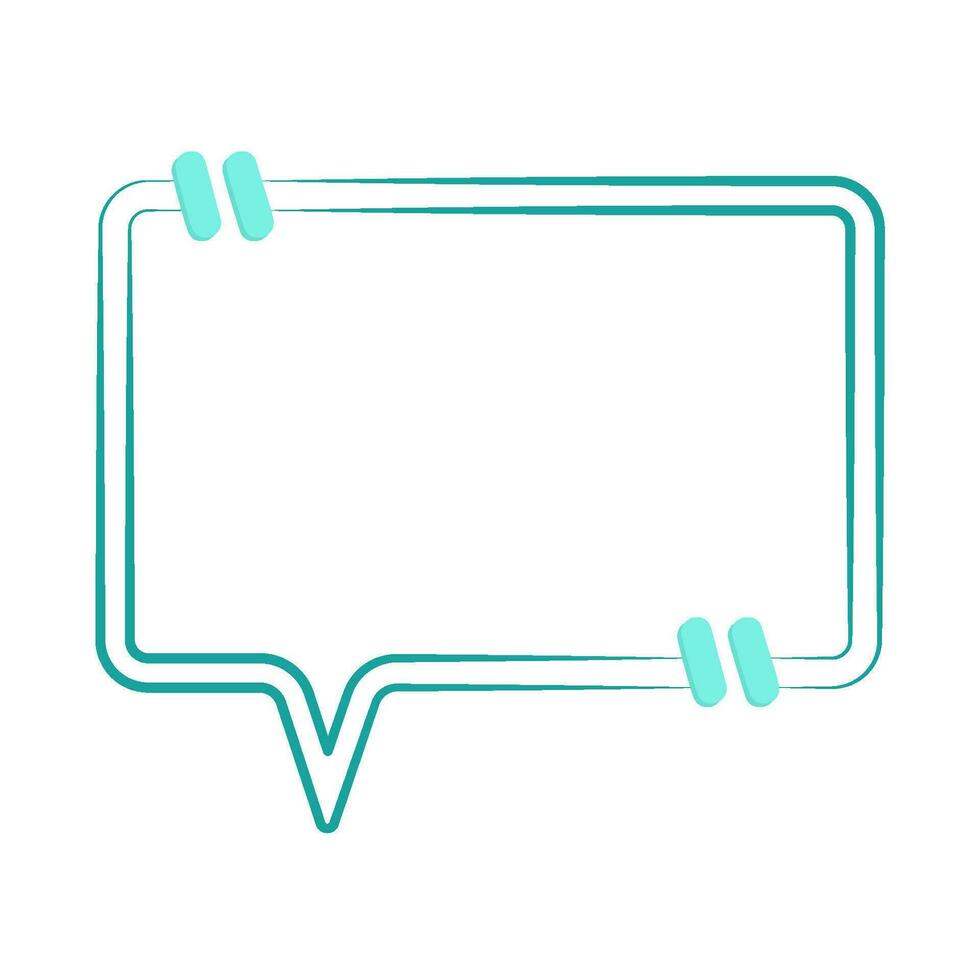 quotes speech bubble communication illustration vector