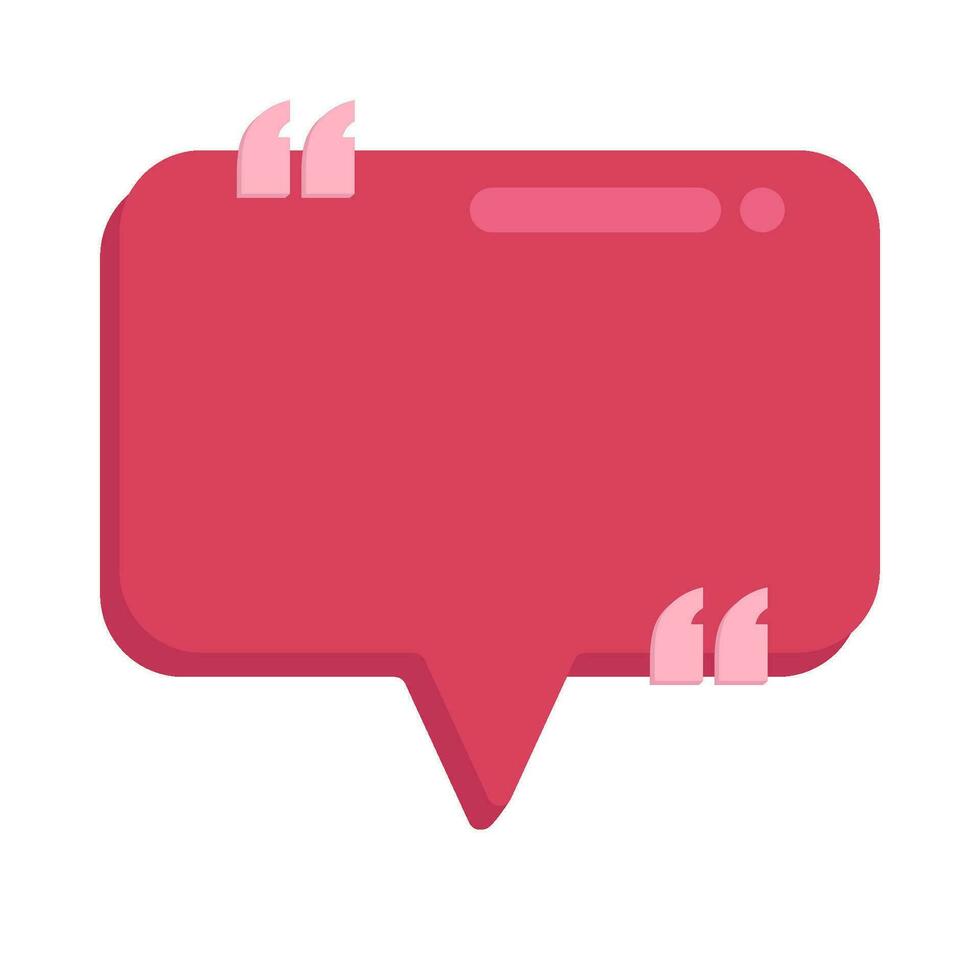 quotes speech bubble communication illustration vector