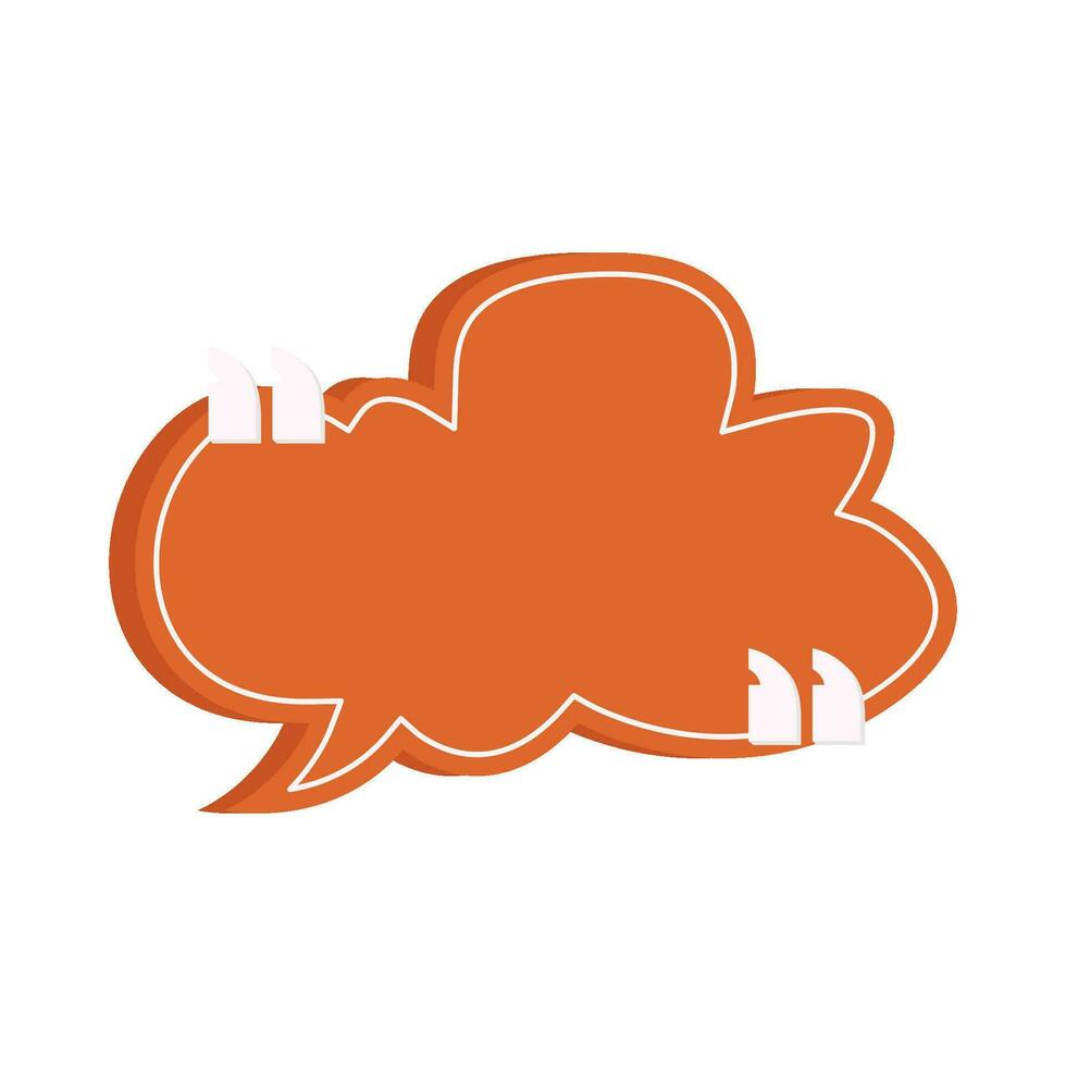 quotes cloud speech bubble communication illustration vector