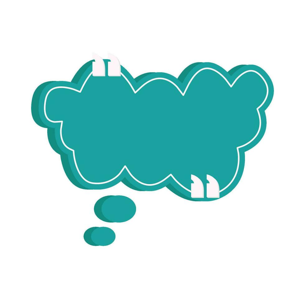 quotes cloud speech bubble communication illustration vector