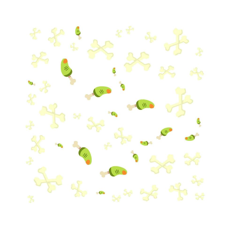 spooky halloween pattern illustration vector