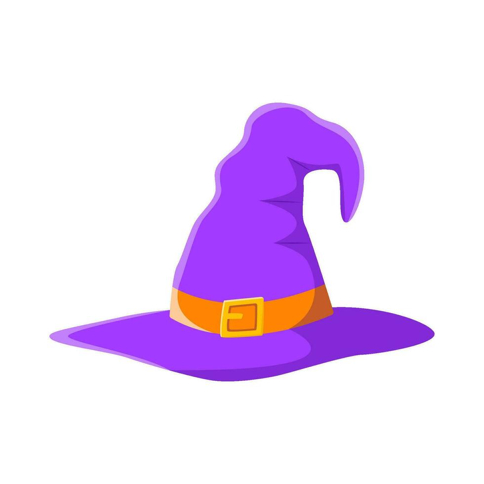 spooky hat witch illustration vector