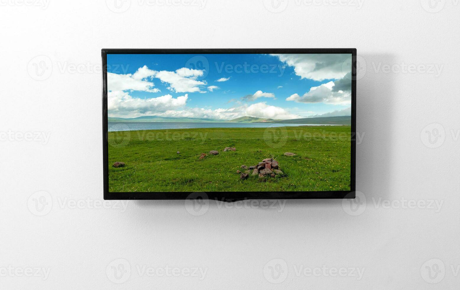 TV monitor on the wall photo