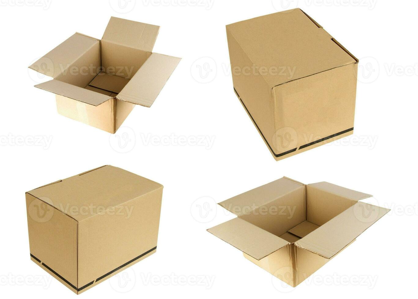 boxes on white photo
