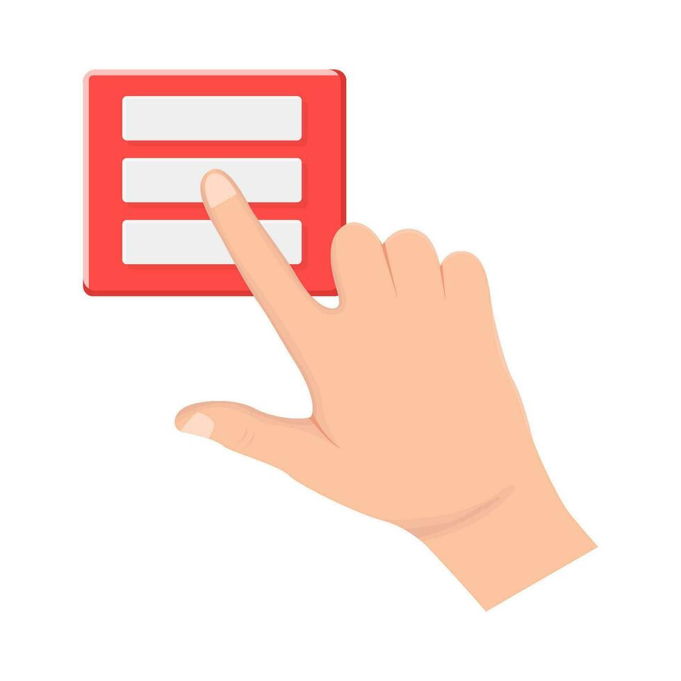 hand cursor in document illustration vector