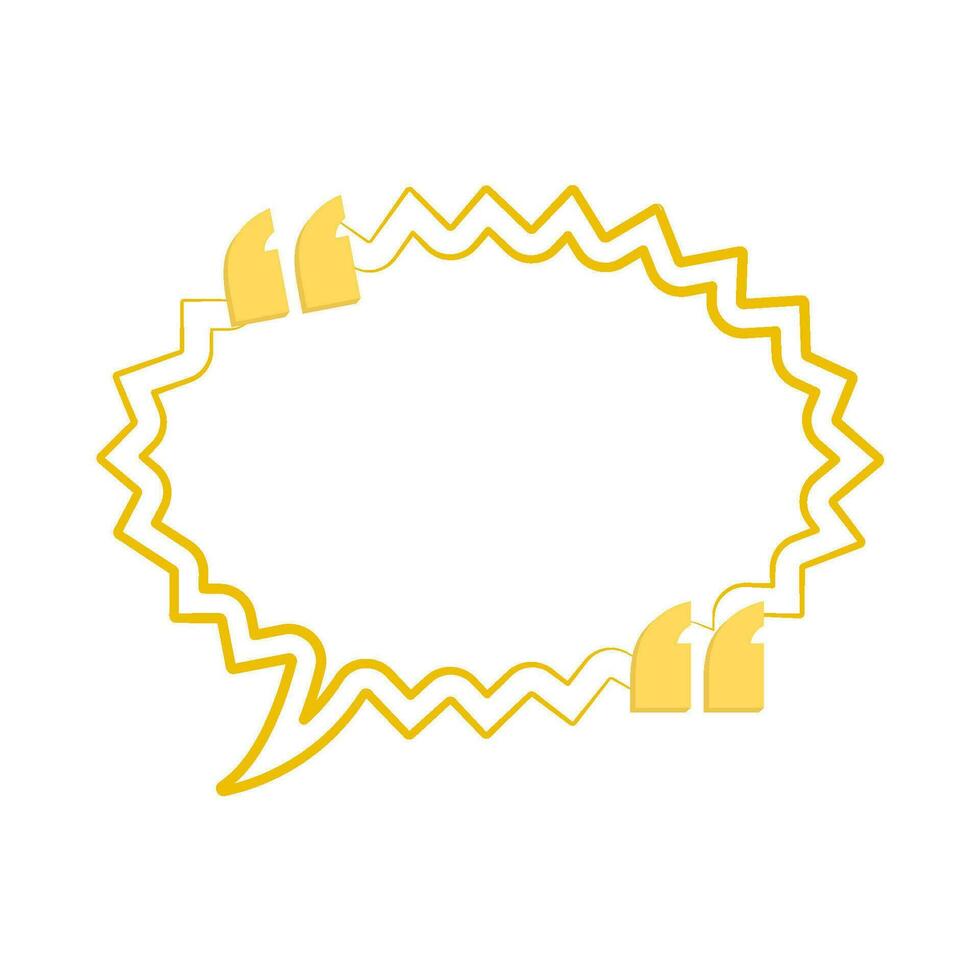 quotes speech bubble comic illustration vector