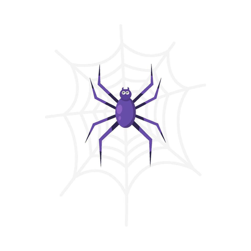 araña en araña web ilustración vector