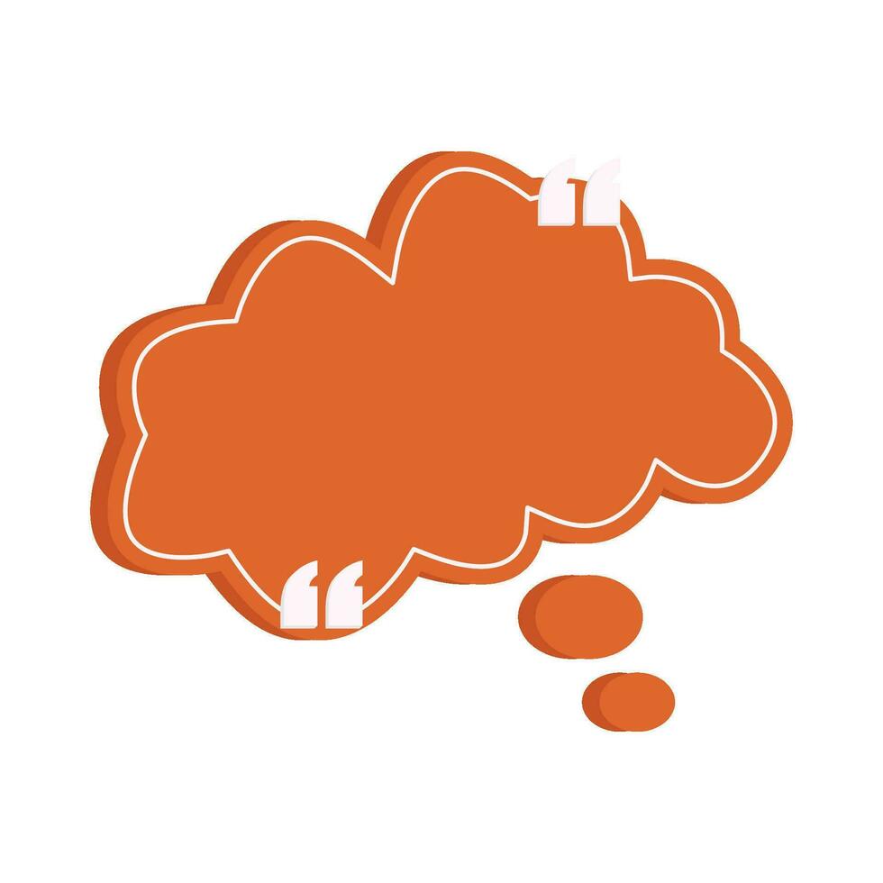 quotes speech bubble cloud illustration vector