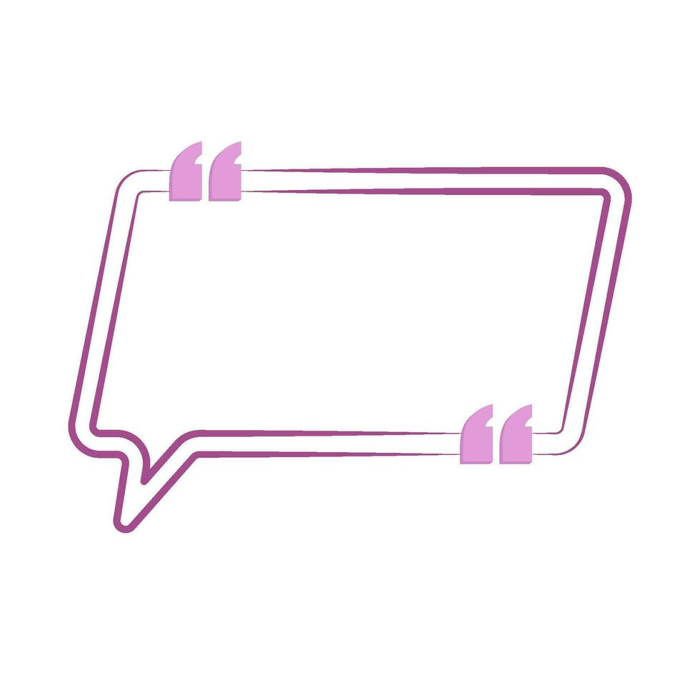 quotes speech bubble communication illustration vector