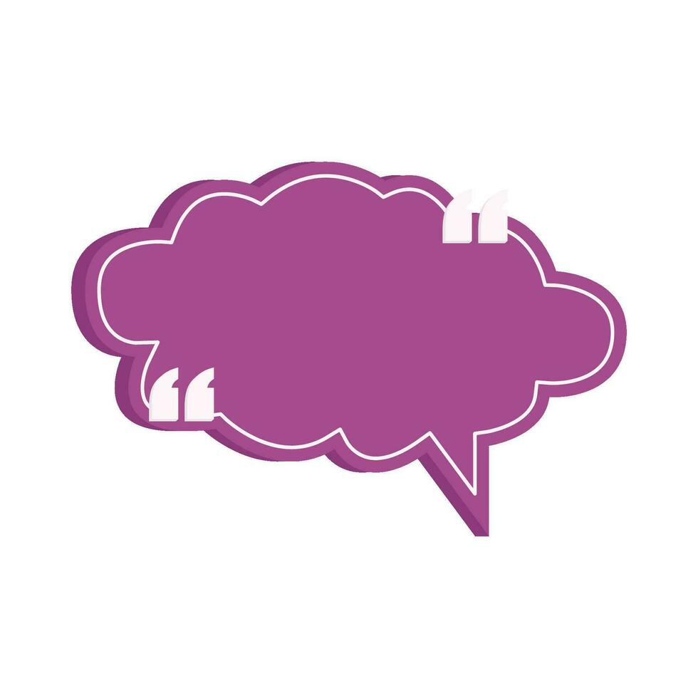 quotes cloud speech bubble communication illustration vector