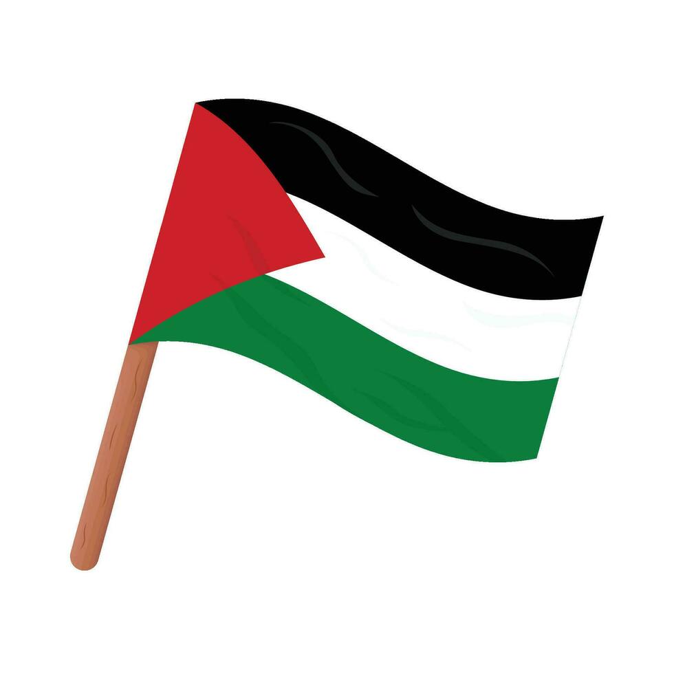 bandera gratis Palestina ilustración vector