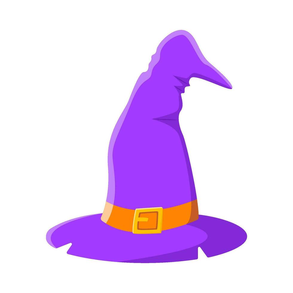 spooky hat witch illustration vector