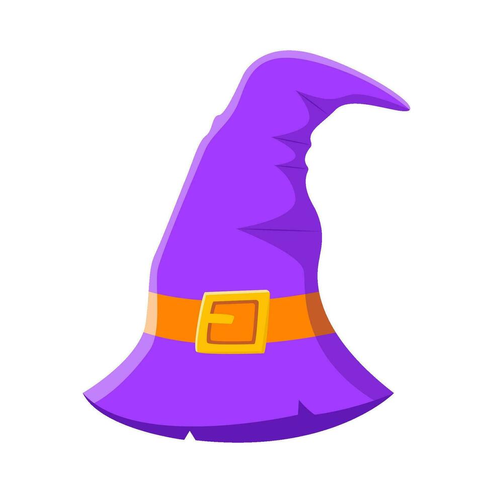 spooky hat witch illustration vector