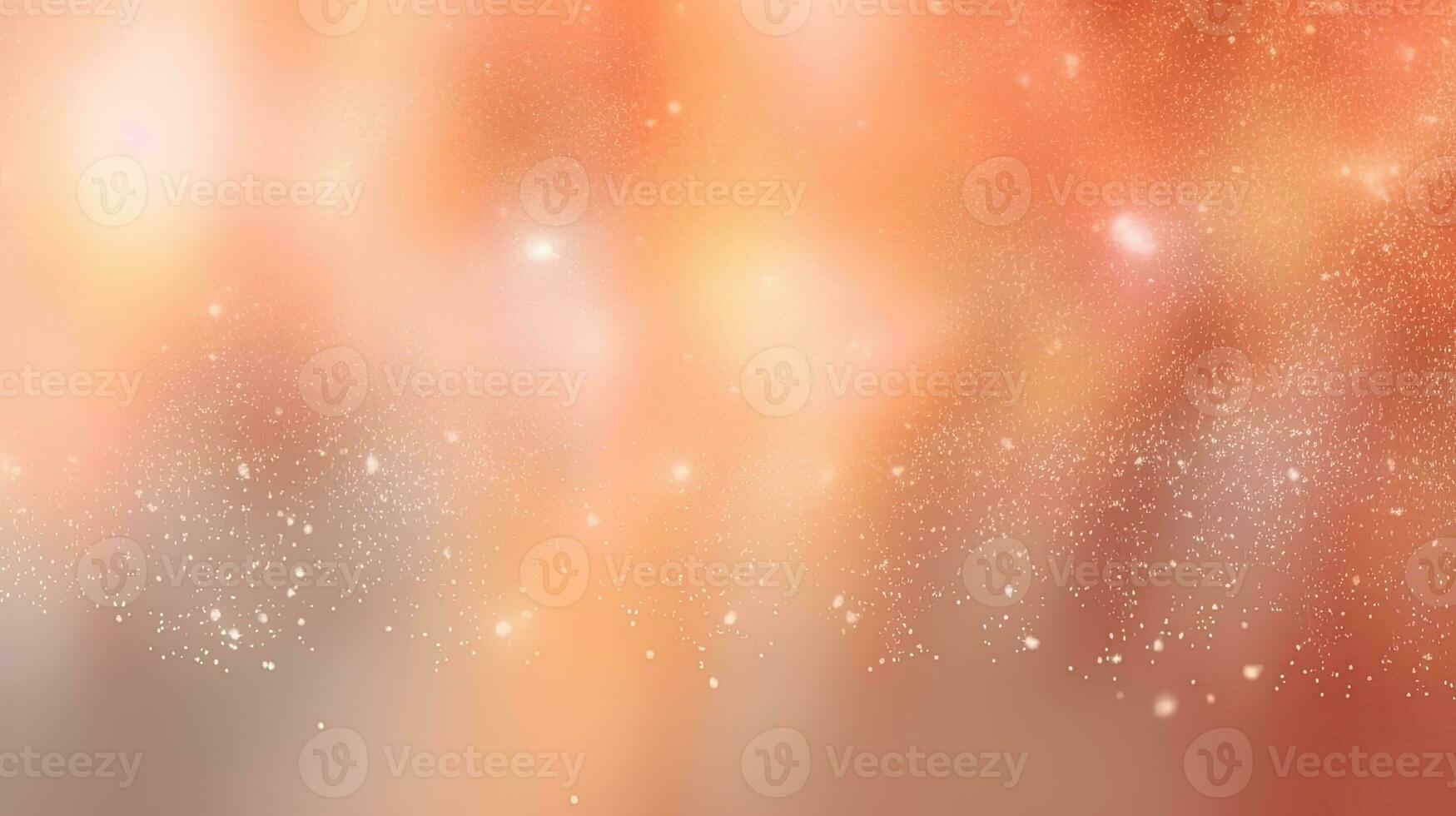 AI generated Serene Peach Glow with Sparkling Radiance and Tranquil Warmth. photo
