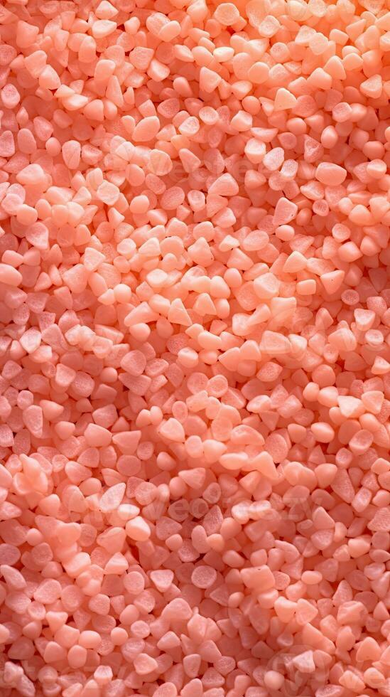 AI generated Close-Up Texture of Peach Fuzz Colored Granules in Light photo