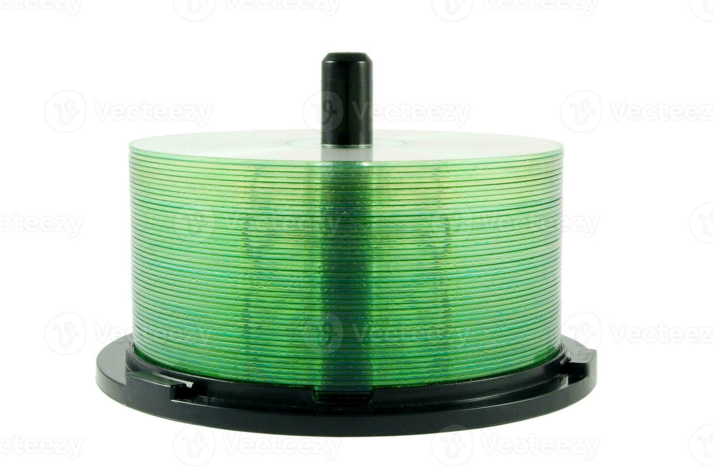 Cd disks stack photo