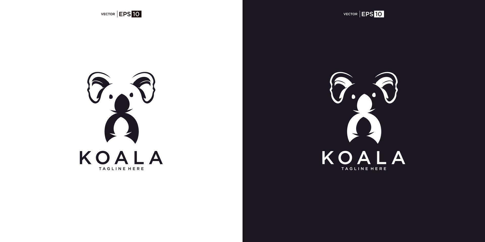 koala logo design vector inspiration