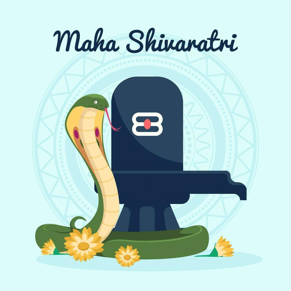 maha shivaratri día ilustración vector antecedentes. vector eps 10