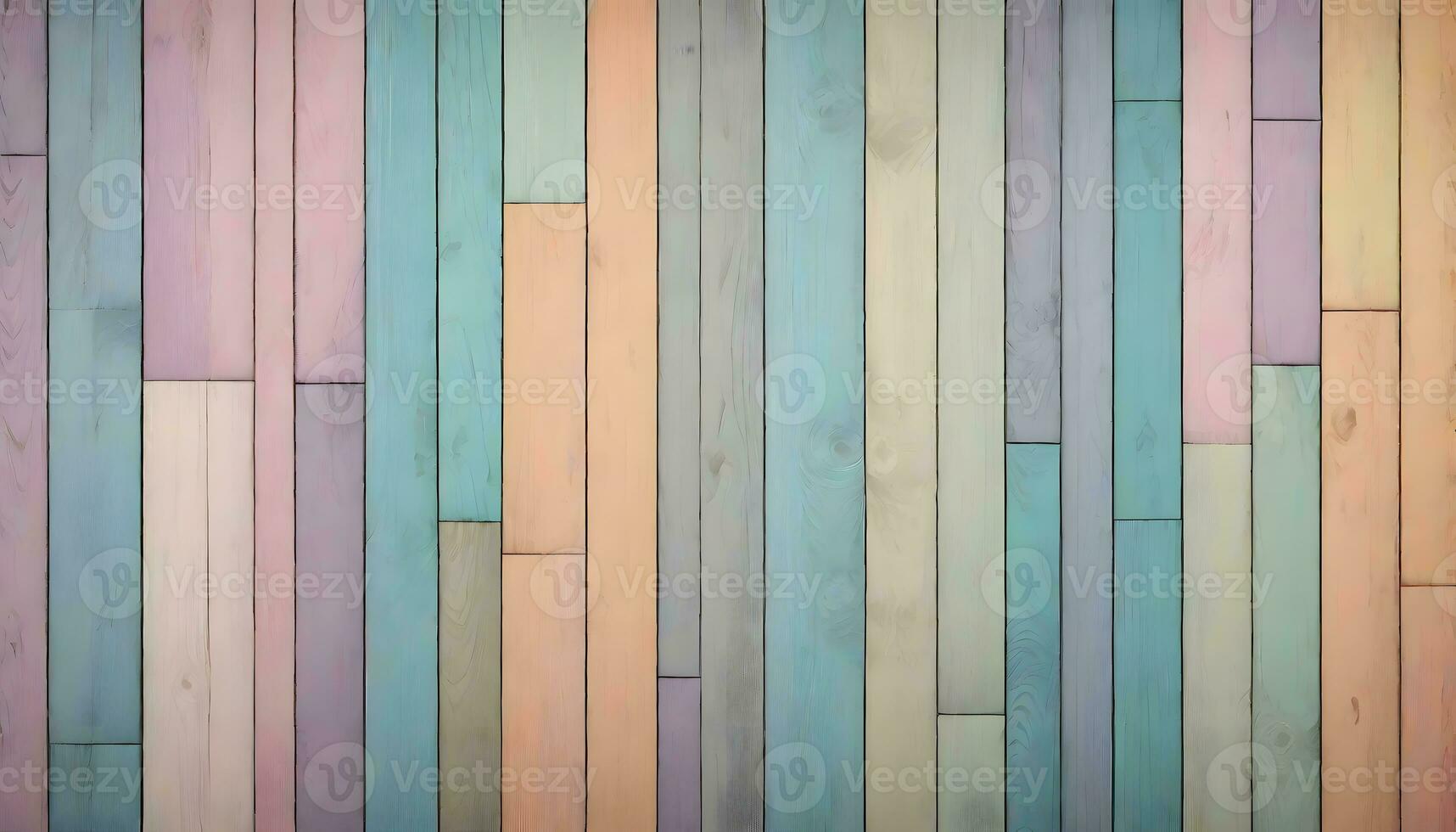 AI generated Colorful Wood Planks Texture, Background, Generative AI photo