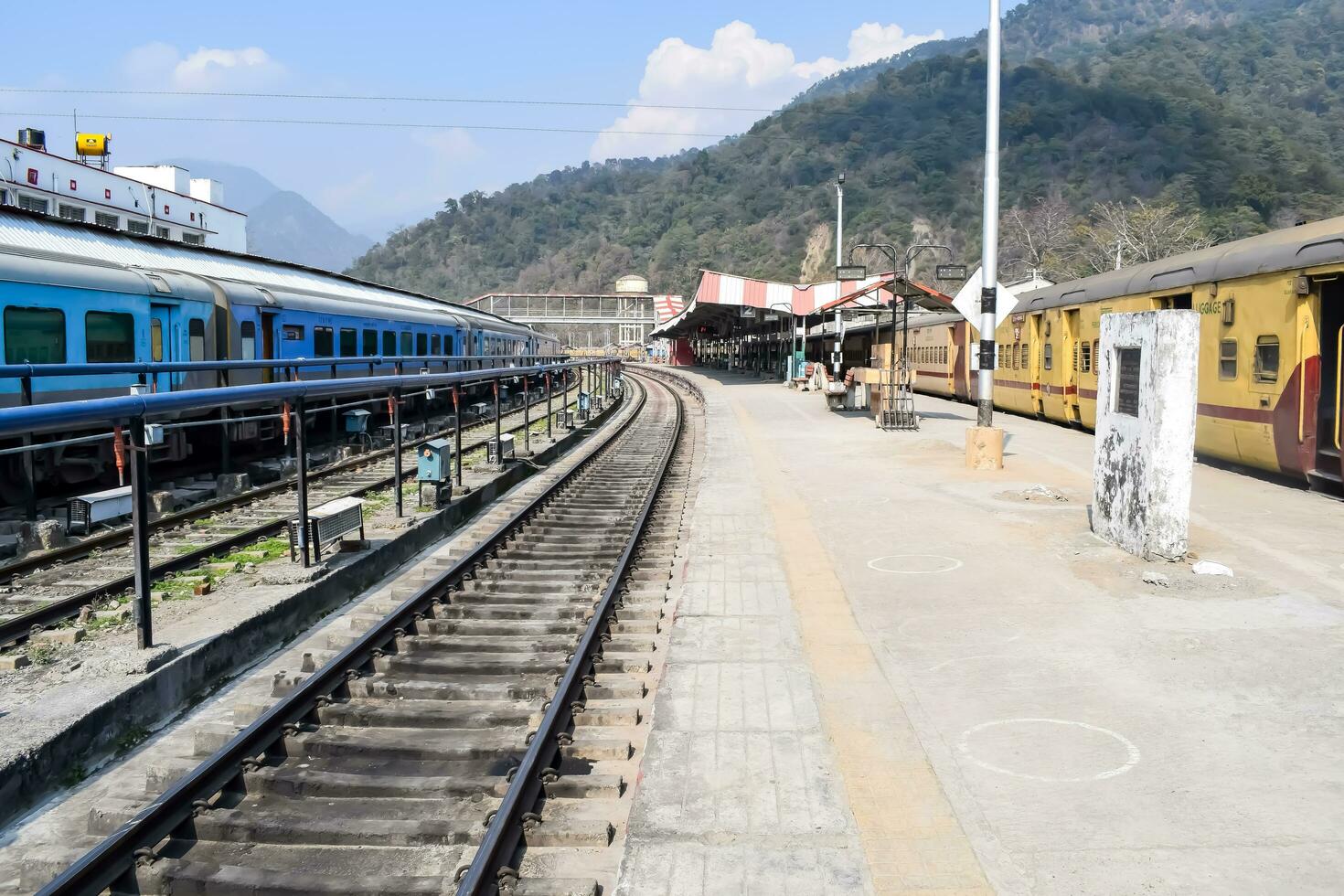 Kathgodam, Uttarakhand, India, September 25 2023 Indian railway train
