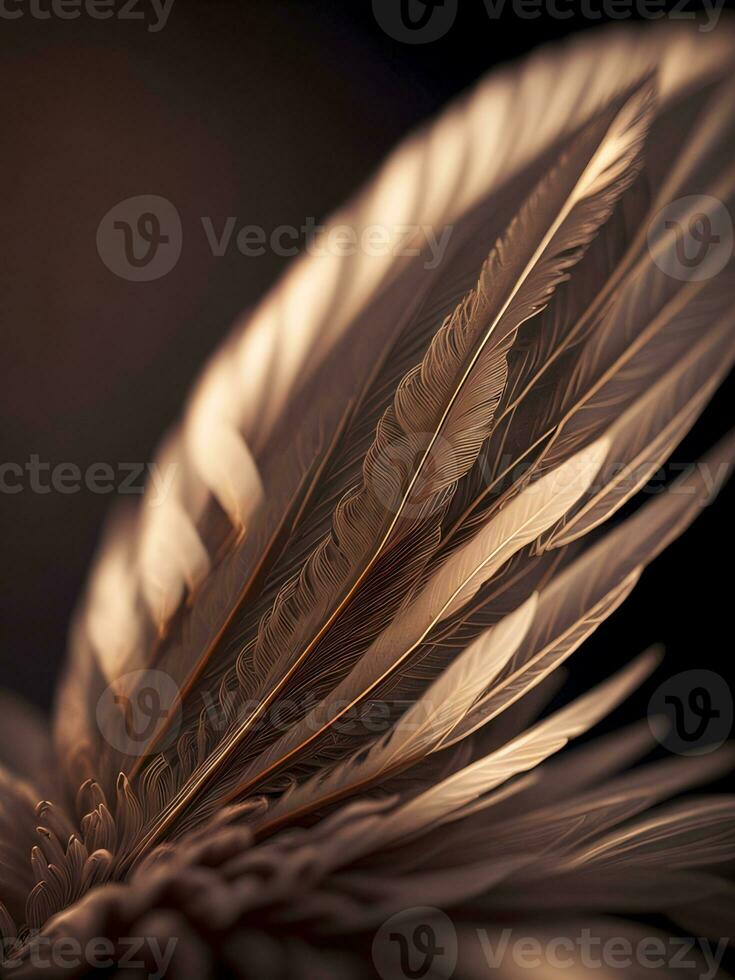 AI generated Elegant Bird Feather photo