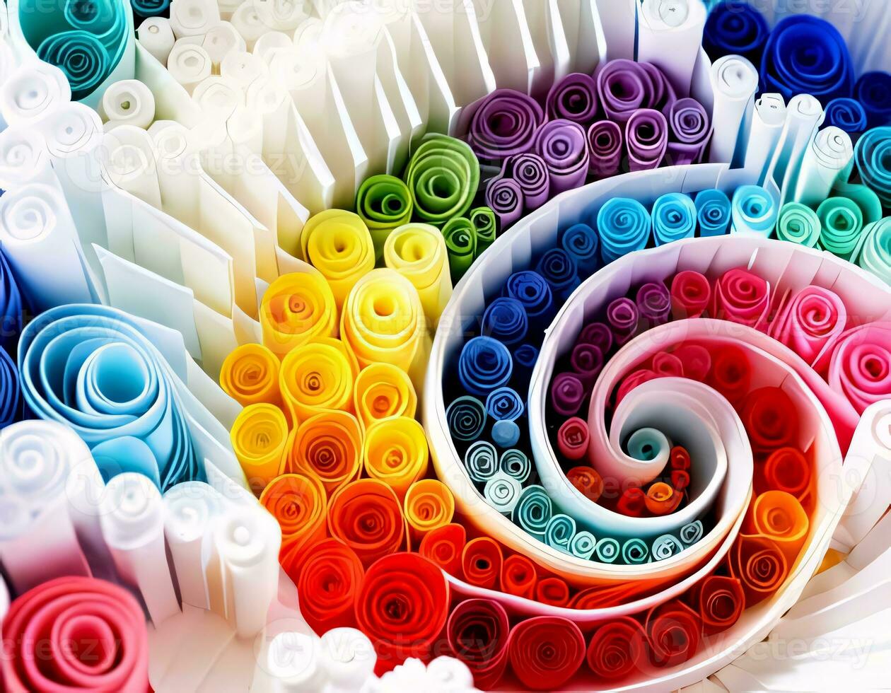 AI generated Beautiful Abstract Papercraft Art 36339985 Stock Photo at