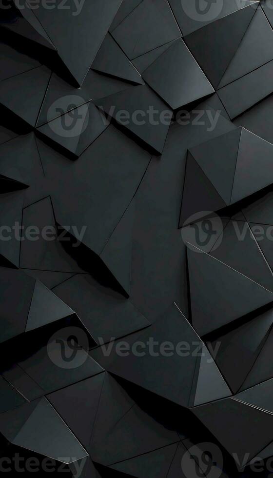 AI generated Dark Abstract Geometric Wallpaper, Generative A photo