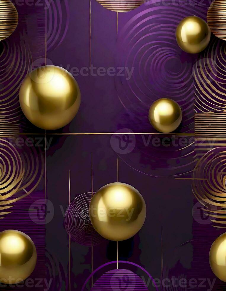 AI generated Futuristic Metallic Sphere photo