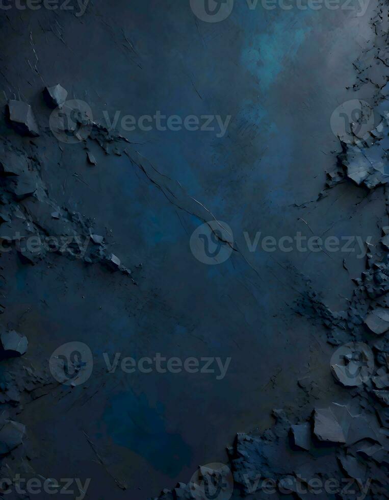 AI generated Navy Blue Stucco Texture, Background, Generative AI photo