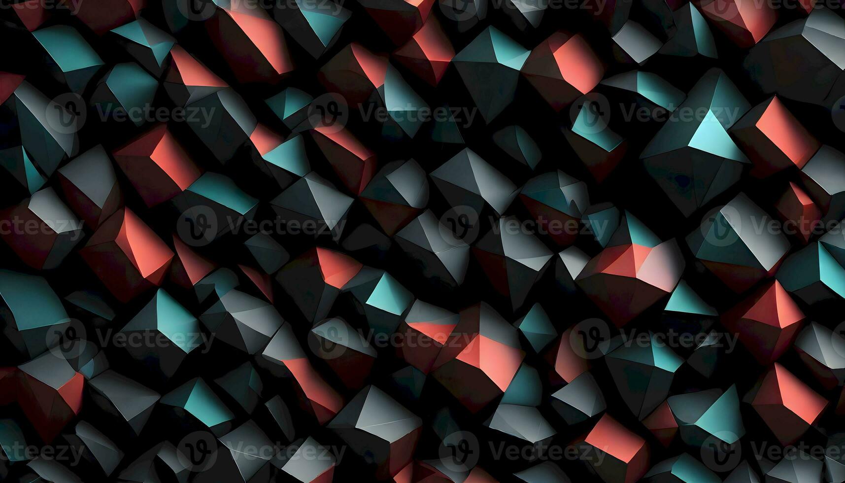 AI generated Dark Abstract Geometric Wallpaper, Generative A photo