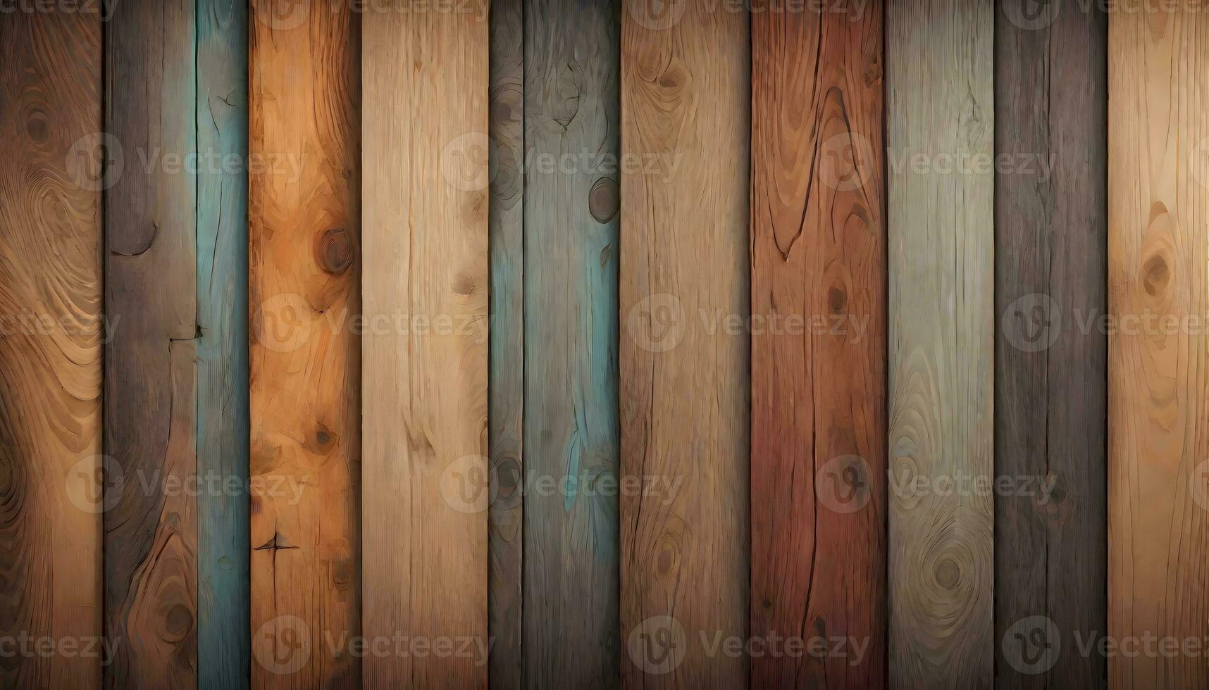 AI generated Aged Wood Planks Texture, Background photo