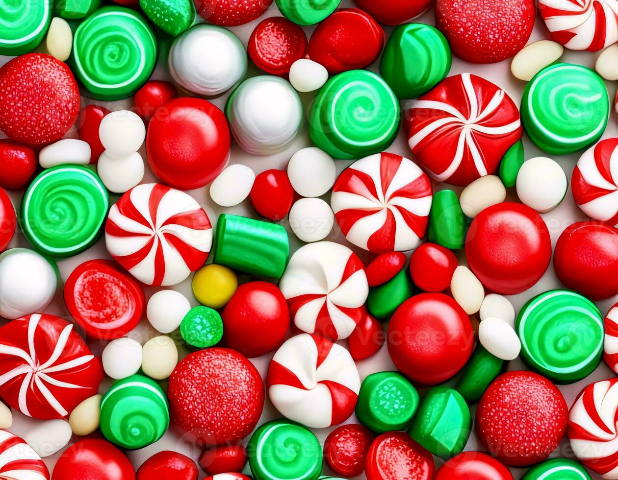 AI generated Festive Array of Candies photo